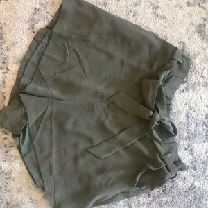 LUSH Paperbag Waist Belted Short